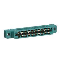 Cinch 50-20A-30 With Flanges 10P CARD EDGE CONN DUAL ROW SCKT .156