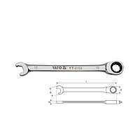 Yato YT-0158 Rapid combination ratchet wrench spline 11mm