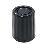 Shin Chin PN-37/6.4 Cylindrical Knob Black Knob Black .50D X .61H