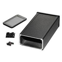 Hammond Manufacturing 1457K1601EBK EMI/RFI Shielded EMI/RFI, NoFlange 6.3x3.3x1.73" Black