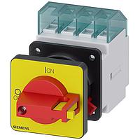SIEMENS 3LD20500TK13 Knob-Operated DISC SW 16A KNOB 1HOLE R/Y 3P
