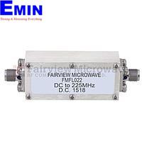 Fairview FMFL022 Lowpass Filter Operating From DC to 225 MHz With SMA Female Connectors