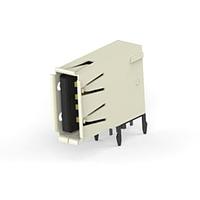 AMP Connectors - TE Connectivity 292336-2 USB Type A Connectors REC ASY RA 4P TH