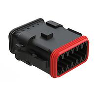 Amphenol SINE Systems AT06-12SA-SR2BK 6-Way Plug 12-Way RD Seal Strain Relief Black