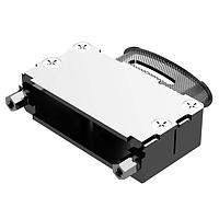 Amphenol Positronic D25000AWNT20/AA Banded Backshell D-Sub Backshell Low Profile,Band Ellipt Top slot, F,4-40 treads/washer set,Sz 3