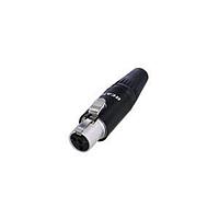 REAN RT4FC-B-W-D XLR Connectors 4P FEMALE HOUSING BLACK REAN