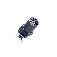 Amphenol LTW M12X-08PFFT-EE0003 Circular Metric Connectors M Series Sensor Connector, M12, X Code, Plastic, 0.5A, 08 pins, Female Connector, Female Contact, SMT 180