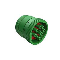 Amphenol SINE Systems AHD16-9-1939S80 Connectors 9P F PLG LCK RNG GRN TYPE II SZ16 SKT CN