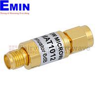 Fairview  FMAT1012  6 dB Fixed Attenuator SMA Male To SMA Female From 0.009 MHz To 6 GHz Rated To 2 Watts With Copper Body