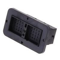 Amphenol SINE Systems ARC12-40PC Sockets 40 Position, Receptacle, Pin Contact, Size 16, Threaded Insert for Jackscrew, Keyed C, Flanged