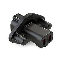 Amphenol SINE Systems AT04-4P-PM13 Connectors 4 Pin Rcpt Panel Mnt Self-Thread Blk Cap