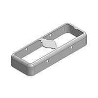 Masach Tech MS243-10F-NS EMI/RFI Shield Frame, Two-Piece 24.3 x 8.9 x 3.8mm Two-piece Drawn-Seamless RF Shield/EMI Shield FRAME (Nickel-Silver)