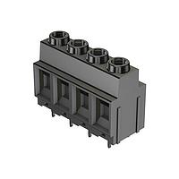 HARTING 14020325402000 Fixed Terminal Blocks har-flexicon, 3pin Terminal Block w/ screw termination, THR/SMC, 10mm wire, 60Amps, pitch 10.16mm