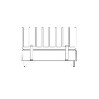 TDK-Lambda ACC-PX2X1-HC03 Heat Sinks Heatsink kit PXD40/60 20.32mm fin with 2 clips and thermal pad
