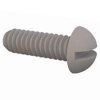 Essentra Components 010348R031 Round Slotted Round Slotted Screw, #3-48 Thread, 5/16 Lg