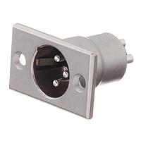 Amphenol Audio AC3MMPNZ Connectors 3 Pole XLR Male Chassis Mount PN Flange Machined Contacts