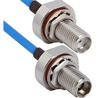 Amphenol SV Microwave FBSMA-085-FB292-120 RF Cable Assemblies SMA BKHD F 2.92mm BKHD F 12"Cable
