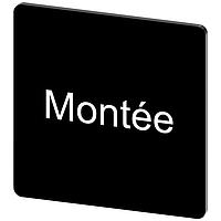 SIEMENS 3SU19000AE160GC0 Labeling Plate, Montee INSCR. LABEL, BLACK 27 X 27MM, MONTEE