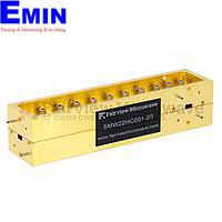 Fairview SMW22HC001-20 20 dB WR-22 Directional Waveguide Split Block Coupler With UG-383/U Round Cover Flange from 33 GHz to 50 GHz For Q Band
