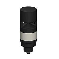 Banner Engineering TL50YAOSIOT Tower Lights Tower Light: 1-Color Sealed; Omnidirectional Continuous Audible Indicator w/ Intensity Adjust; Voltage: 18-30 V dc or 24 V ac; Environmental Rating: IP67; Input: Bimodal; Colors: Yellow; 1 Male; 2 Female 150 mm (6 in) 5-pin M12 PVC Pigtail QDs