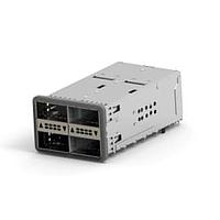 AMP Connectors - TE Connectivity 2227225-2 zQSFP+ STACKED RECEPTACLE ASSEMBLY 2X2, Gasket