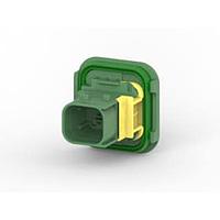 AMP Connectors - TE Connectivity 3-1703808-1 Housings 4POS, TAB 2.8X0.8, TAB HSG, ASSY, CODC