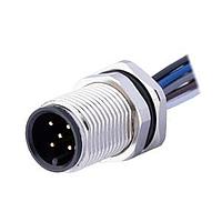 Same Sky (formerly CUI Devices) CDM1219-08A-MW-F12-050-67 Straight M12 Male Panel mount,Solder Type,Front FastenedM16*1.5,ACode 5PIN,Screw Copper alloy,050M
