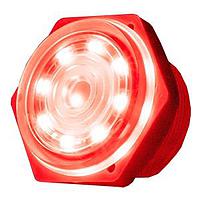 Same Sky (formerly CUI Devices) CLI-3623R-95T Piezo Buzzer Indicator buzzer, 36.5mm x 23.5mm deep, P, 12 VDC, 95dB, Through Hole, Red, Constant Audio Indicator