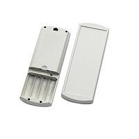 Bud Industries HH-3570-G Hand Held Grabber Style J Plastic Box with AA Battery Compartment (7.2 X 2.6 X 1.1 In)