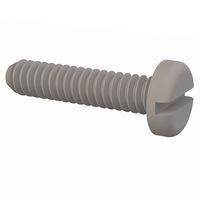 Essentra Components 010632P062 Pan Slotted Pan Slotted Screw, #6-32 Thread, 5/8 Lg