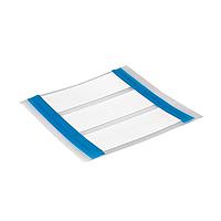 HellermannTyton 553-50086 Heat Shrink ShrinkTrak Labels, 1-Sided, 4-Slit, 0.5" (12.7mm), PO-X, White, 1000/box