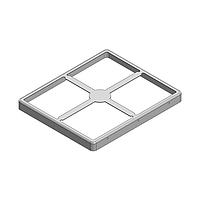 Masach Tech MS585-10F-NS EMI/RFI Shield Frame, Two-Piece 58.5 x 49.7 x 4.7mm Two-piece Drawn-Seamless RF Shield/EMI Shield FRAME (Nickel-Silver)