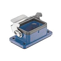 HARTING 09360061301 Headers & Wire Housings 6B Ex Bulkhead Housing, Single Lever, w/ metal lever (IECEx Intrinsically Safe - IEC EN 60079)