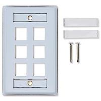 Belden AX104231 Fiber Optic Connectors KCONN FACEPLATE 2-P SSTEEL