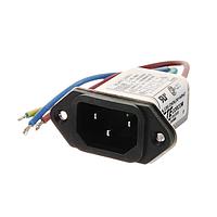 AMP Connectors - TE Connectivity 1EEJ8 Inlets 1A IEC-WIRE LEAD FLANGE MOUNT