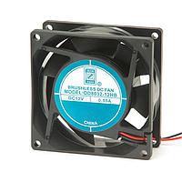 Orion Fans OD8032-12LS Axial DC Fan, 80x80x32mm, 12VDC, 26CFM, Sleeve Bearing, 2x Lead Wires UL1007 24AWG
