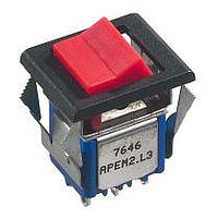 APEM 7632A Rocker Switches SP ON-MOM SILVER