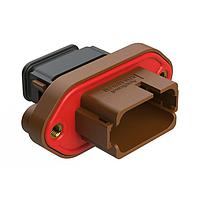 Amphenol SINE Systems AT16-18PD-PM15 18-Way 18 Position Panel Mo Cap, Keyed D, Brown