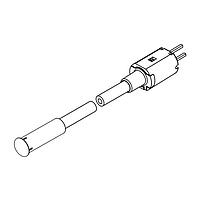 BIVAR FLP2V18.0-SG Flexible Light Pipes Flexible Light Pipe Assembly, 2mm. Fiber Optic Core, Vertical, 5.1mm. Dia. Low Profile Lens, 18.0in. Length, 3mm LED, Super Green