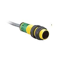 Banner Engineering S18AW3REQ1 Photoelectric Sensors EZ-BEAM S18 Series: Receiver/Emitter Opposed; Range: 20 m; Input: 20-250 V ac; Output: Light Operate Receiver; 4-pin Micro Integral QD
