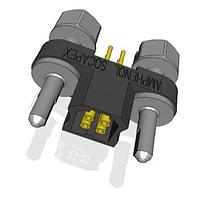 Amphenol Socapex MHDAS2F004YDE50 Connectors Micro HDAS 4 female straight pc tail contacts4 position socket1.27 mm 2 row straight