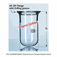 DaiHan SM.2439024 DURAN® Original Vacuum Reaction Vessel, Cyli., DN60, O-ring, 100∼200ml