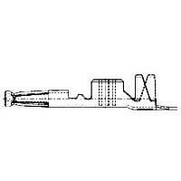 AMP Connectors - TE Connectivity 1719532-1 Contact MQS CB TERMINAL AWG 18