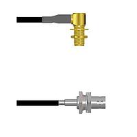 Amphenol Custom Cable Q-2P0040003060i RF Cable Assemblies SMA-RJB/BNC-SJB G174 60I