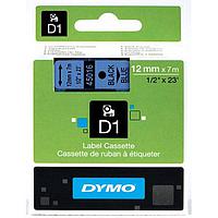 DYMO 63020704 Labelmanager D1 Black/Blue Tape (12mm x 7m)