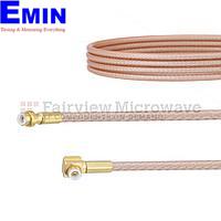 Fairview FMCA1415 Snap-On MMBX Plug to RA Snap-On MMBX Plug Cable RG316 Coax