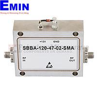 Fairview  SBBA-120-47-02-SMA 6 GHz to 12 GHz, 47 dB Gain Broadband High Gain Amplifier with 2 Watt and SMA
