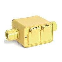 Molex 1301370199 Power Outlet Strips DEEP BOX W/FLIP CVR FEEDTHRU