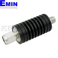 Fairview  SA18S10W-06  6 dB Fixed Attenuator SMA Male To SMA Female Up To 18 GHz Rated To 10 Watts With Black Aluminum Heatsink Body