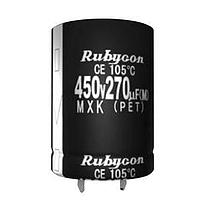 Rubycon 500MXK270MEFCSN30X30 Snap-In Aluminum Electrolytic Capacitor 500VDC 270uF 20%